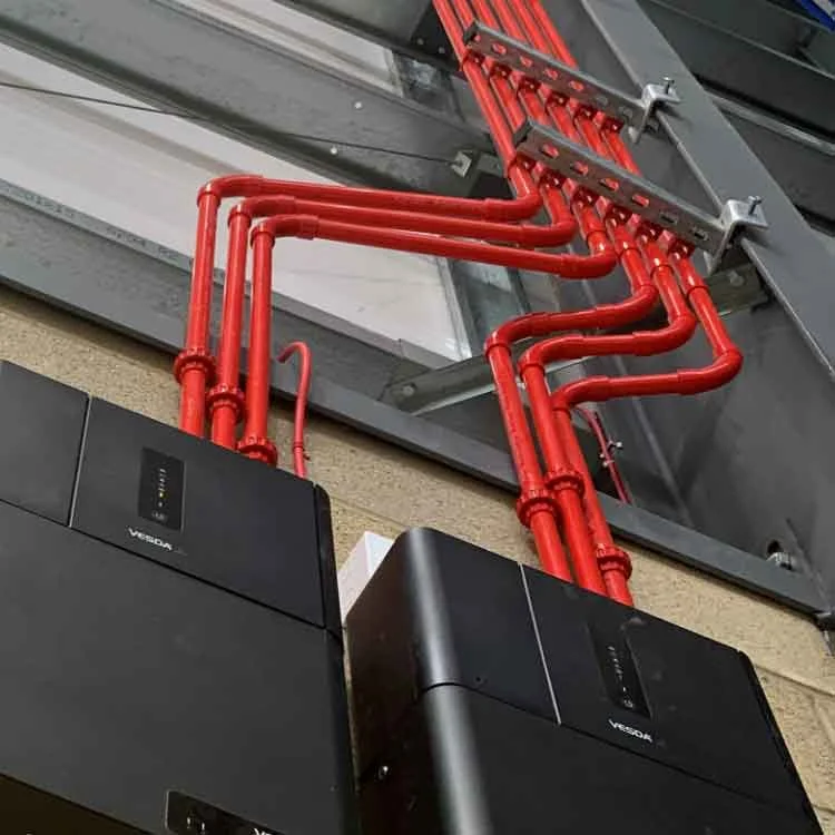 Pose d'un réseau incendie électrique