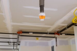Sprinkler detector fire sprinkler on the ceiling